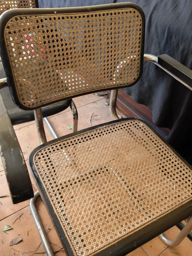 Sedie a rete fatte a mano