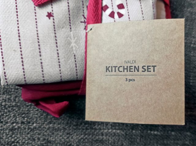 Set di tessuti per cucina di Natale (da inaugurare)