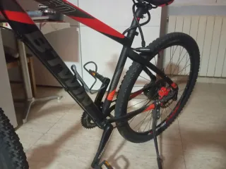 Bicicleta Montaña Btwin Roja y Negra