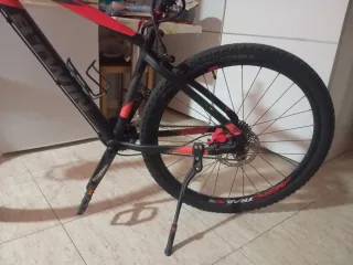 Bicicleta Montaña Btwin Roja y Negra