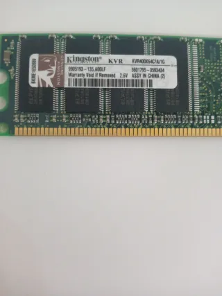 Tarjetas Memoria RAM Kingston 512 MB y 1Gb