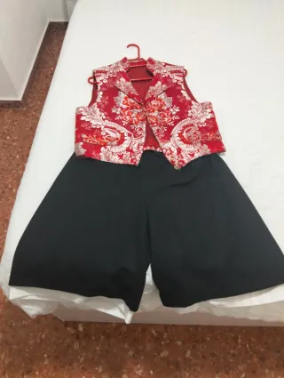 Chaleco y pantalón fallero adulto