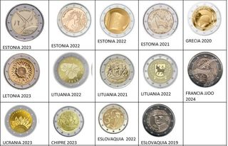 Monedas 2 Euros SC Variado