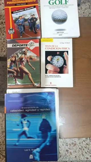 Lote 4 libros deporte y golf