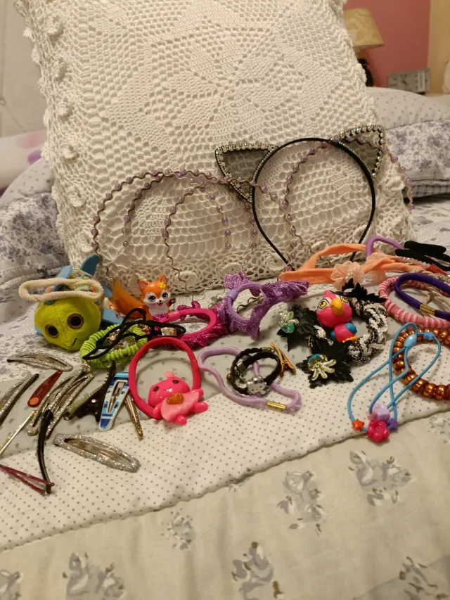 Diademas, horquillas y lazos para el pelo