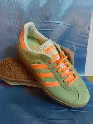 Adidas Gazelle Bold Verde Arancia