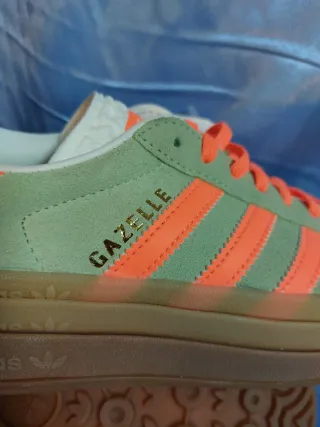 Adidas Gazelle Bold Verde Arancia
