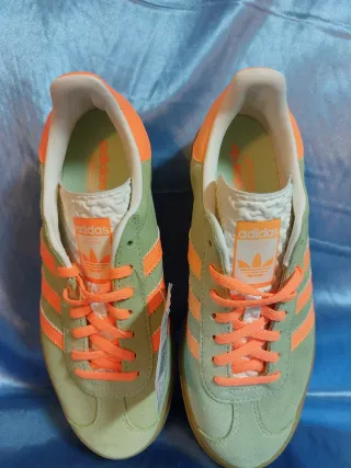 Adidas Gazelle Bold Verde Arancia
