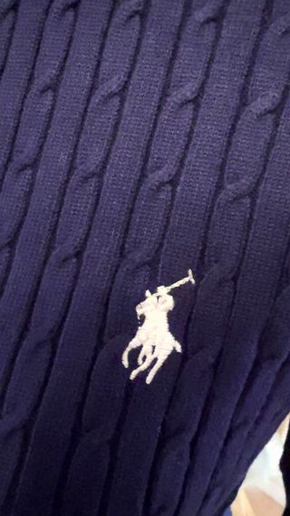 Jersey Polo Ralph Lauren Azul Cable Knit