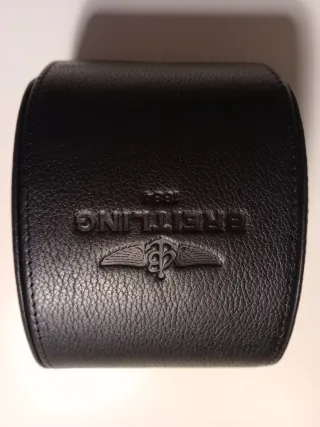 Estuche Viaje Reloj Breitling Negro