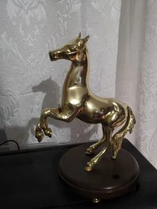 Figura Caballo Bronce Macizo