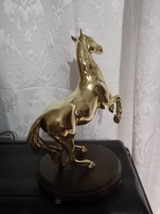 Figura Caballo Bronce Macizo