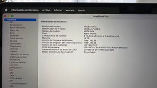 MacBook Pro 18,3 2021 14" + Cargador y cable