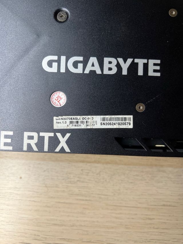 Gigabyte RTX 3070 Eagle 8GB