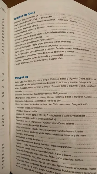 Catálogo Recambios Peugeot/Talbot Julio 92/Marz 93