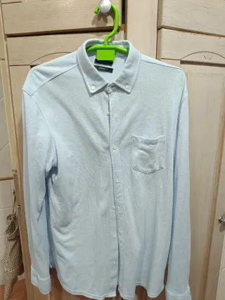Camisa Cortefiel Azul Hombre