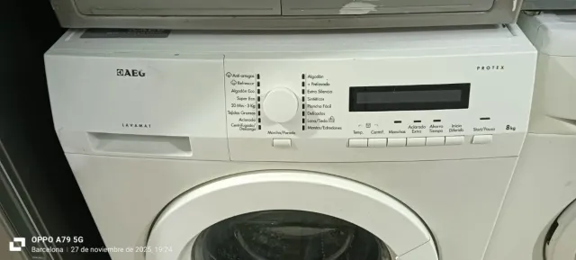 Lavadora AEG Carga Frontal 8kg A+++