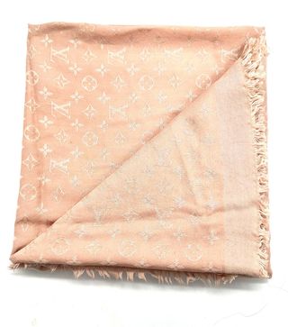Foulard Louis Vuitton Monogram Rosa Beige