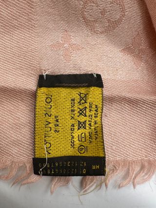 Foulard Louis Vuitton Monogram Rosa Beige