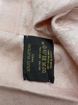 Foulard Louis Vuitton Monogram Rosa Beige