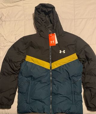 Chaqueta Under Armour XL Negra/Verde Oscuro