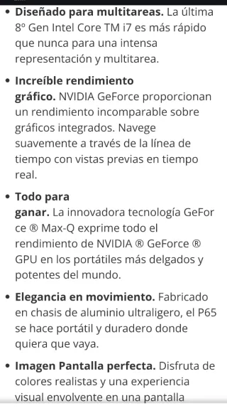 Portátil MSI P65 Creator 8RD Prestige