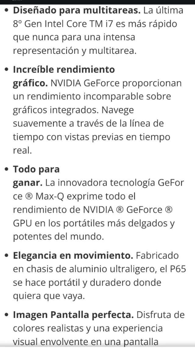 Portátil MSI P65 Creator 8RD Prestige