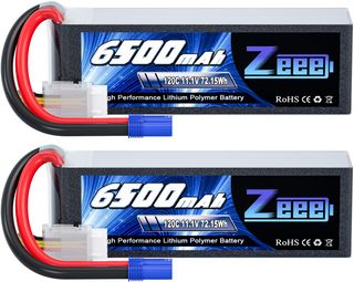 Pack 2 LiPo Zeee 3S 6500mAh 120C EC5