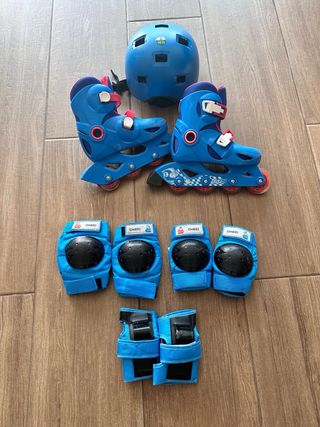 Pack Patines Niño Oxelo + Casco y Proteccion