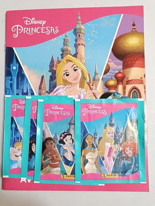 Album vacio + 4 sobres Princesas Disney Panini