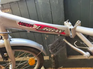 Bicicleta pieghevole argento