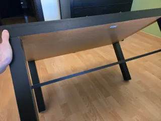 Mesa de centro Lack IKEA negro-marrón