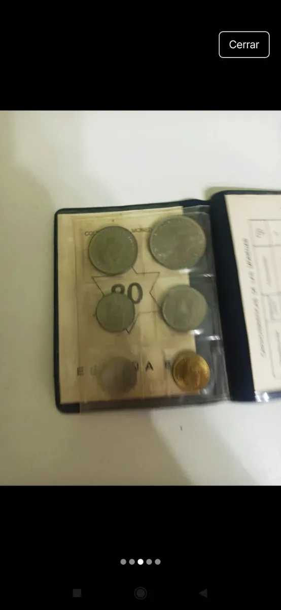 Cartera 6 monedas Juan Carlos I 1980*8