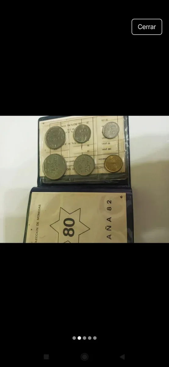 Cartera 6 monedas Juan Carlos I 1980*8