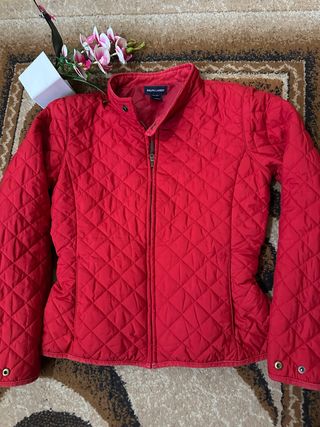 Giacca trapuntata Ralph Lauren rossa donna XS