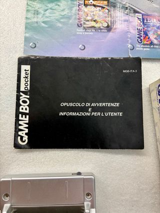 Nintendo Game Boy Pocket Silver Prima Edizione ita