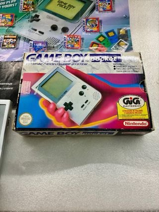 Nintendo Game Boy Pocket Silver Prima Edizione ita