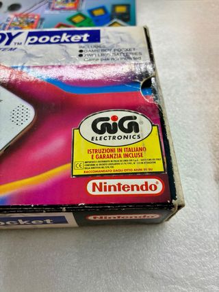Nintendo Game Boy Pocket Silver Prima Edizione ita