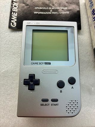 Nintendo Game Boy Pocket Silver Prima Edizione ita
