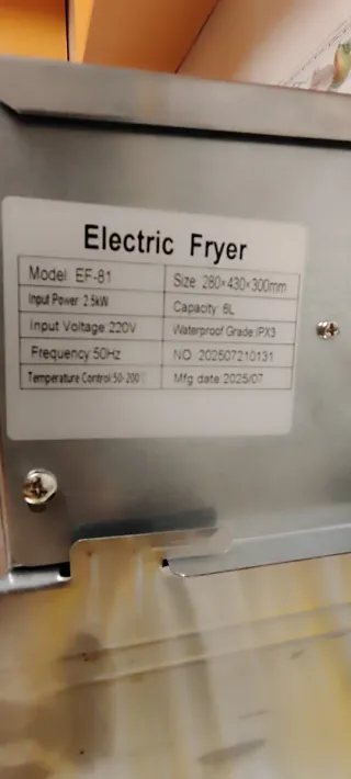 Freidora Eléctrica Acero Inoxidable