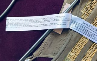 Abito dorato Twin Set in paillettes