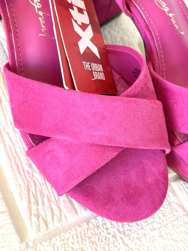 Sandalias Xti Fucsia Ante Talla 38 Nuevas