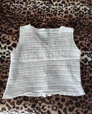 Chaleco Crochet Flores con Botones