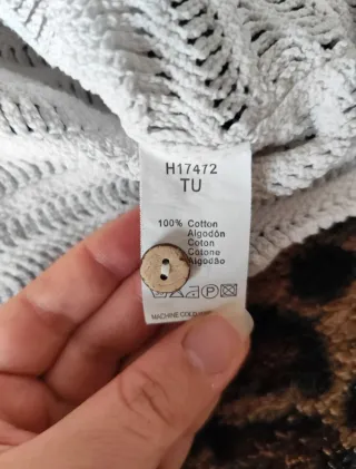 Chaleco Crochet Flores con Botones