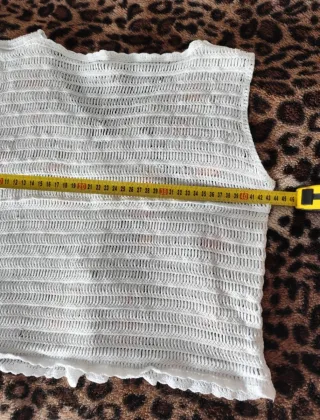 Chaleco Crochet Flores con Botones