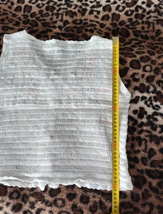 Chaleco Crochet Flores con Botones