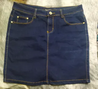 Falda vaquera azul