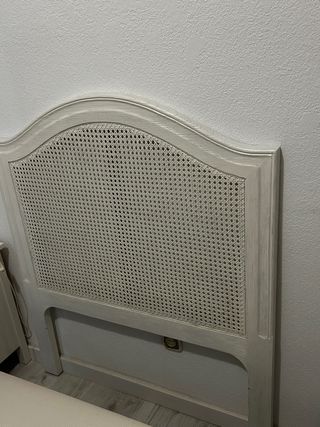 Cabezal cama 105cm madera blanco