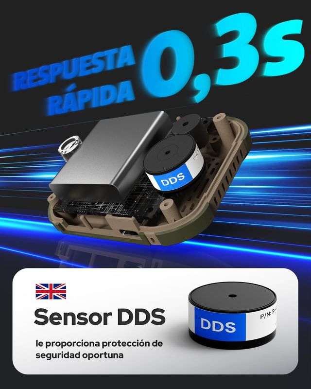 Detector CO Portátil AGT-3000 con Alarma