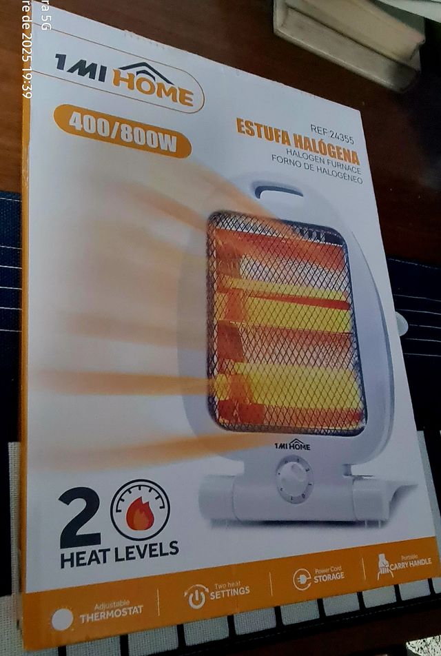 Calefactor Halógeno  400/800W